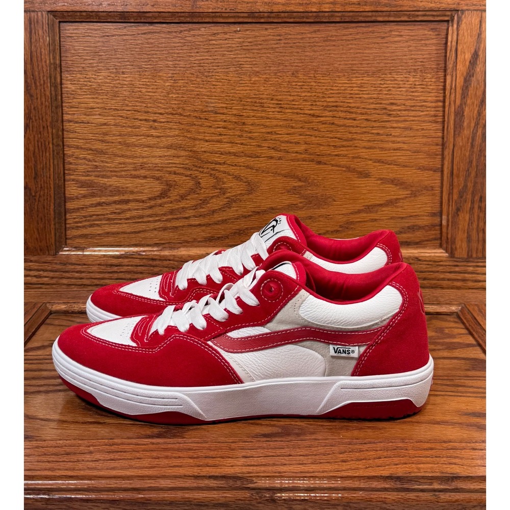 Vans Rowan‎ 2 Red White Suede Skate Shoes Men's Size 11.5
